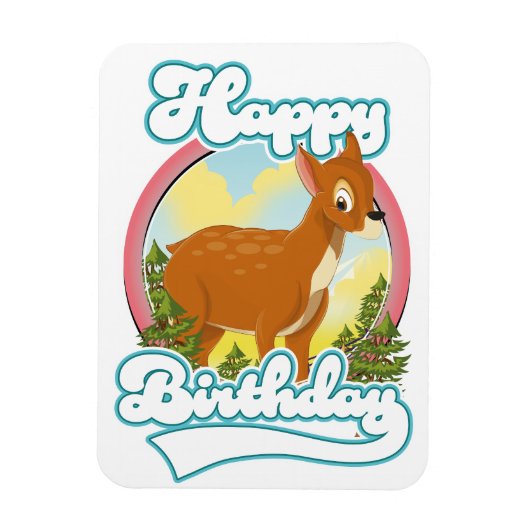 Happy Birthday Logo Magnet (Vertikal)