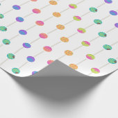 Happy Birthday Lollipops Geschenkpapier (Ecke)