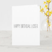 Happy Birthday Loser Karte (Gelbe Blume)