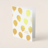 Happy Birthday Lots of Balloons Folienkarte (Vorderseite)