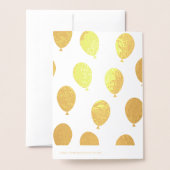 Happy Birthday Lots of Balloons Folienkarte (Rückseite mit Umschlag)