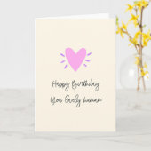 Happy Birthday Lovely Human Karte (Gelbe Blume)