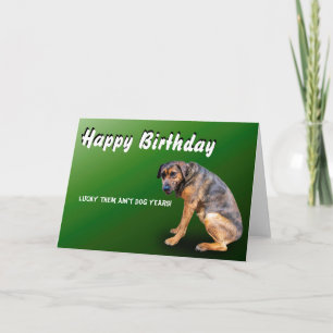 HAPPY BIRTHDAY LUCKY DOG KARTE