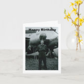 Happy Birthday Luftforce Card Karte (Gelbe Blume)