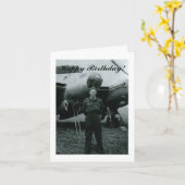 Happy Birthday Luftwaffe Karte (Gelbe Blume)