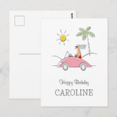 Happy Birthday lustige humorvolle Postkarte für si (Vorne/Hinten)