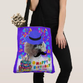 Happy Birthday machen ein Wunschpoodle Tote Tasche (Von Nahem)