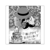 Happy Birthday machen eine wünschenswerte Poodle K Gummistempel (Prägung)
