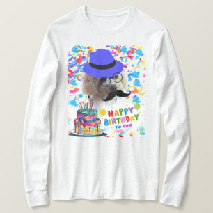 Happy Birthday machen einen wünschenswerten Poodle T-Shirt