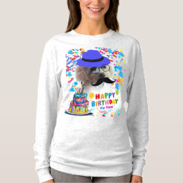 Happy Birthday machen einen wünschenswerten Poodle T-Shirt