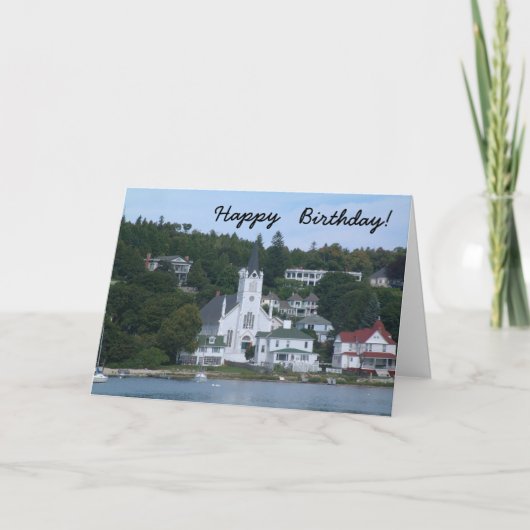 Happy Birthday Mackinaw Island Karte (Vorderseite)