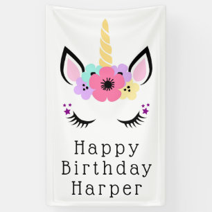 Happy Birthday   Magisches Einhorn Banner