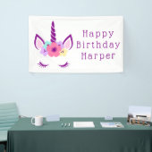 Happy Birthday | Magisches Einhorn Banner (Messeveranstaltung)
