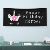Happy Birthday | Magisches Einhorn Banner (Messe)