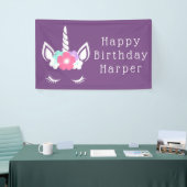 Happy Birthday | Magisches Einhorn Banner (Messeveranstaltung)