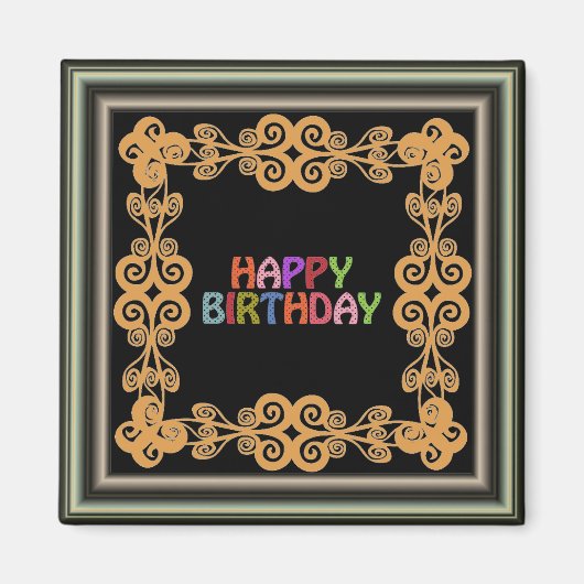 Happy Birthday Magnet (Vorne)