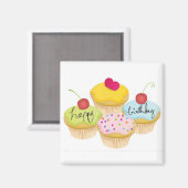 Happy Birthday Magnet (Vorderseite/Rückseite)