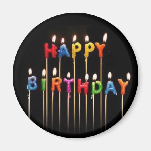 Happy Birthday Magnet (Vorne)