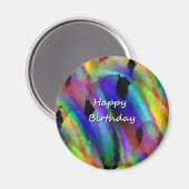 Happy Birthday Magnet (Vorderseite/Rückseite)