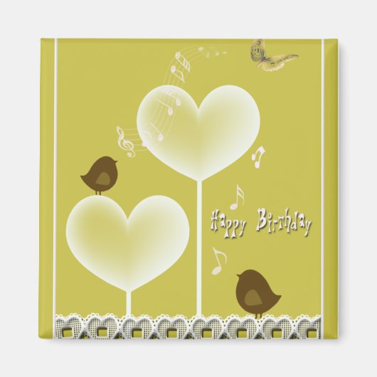 Happy Birthday Magnet (Vorne)