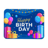 Happy Birthday Magnet (Horizontal)