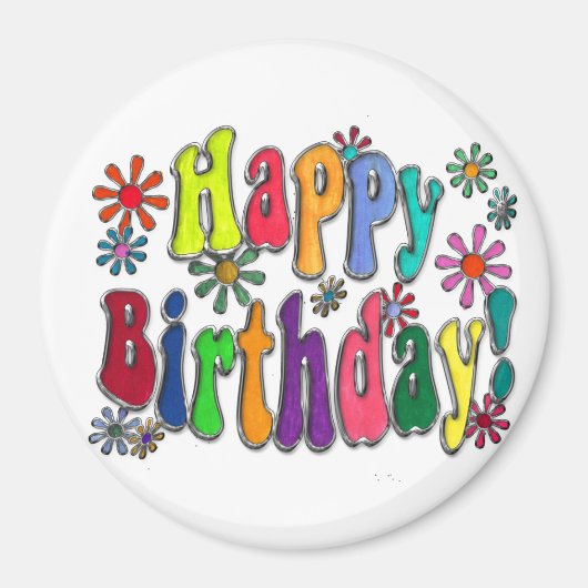 Happy Birthday Magnet (Vorne)