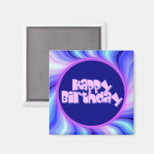 Happy Birthday Magnet (Vorderseite/Rückseite)