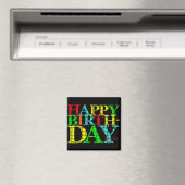 Happy Birthday Magnet (In Situ (Geschirrspüler))
