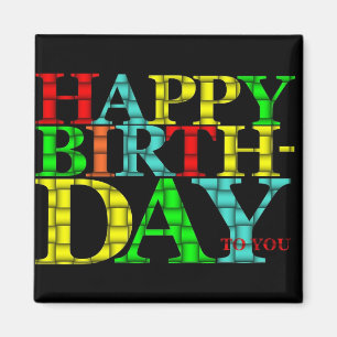 Happy Birthday Magnet