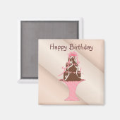 Happy Birthday Magnet (Vorderseite/Rückseite)