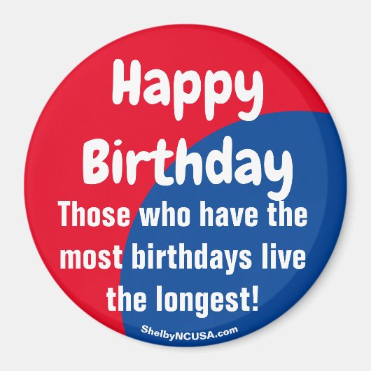 Happy Birthday Magnet (Vorne)