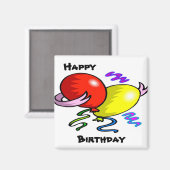 Happy Birthday Magnet (Vorderseite/Rückseite)