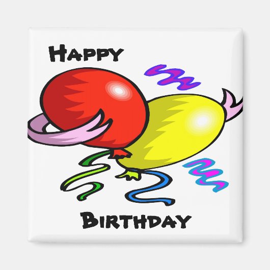 Happy Birthday Magnet (Vorne)