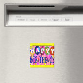 Happy Birthday Magnet (In Situ (Geschirrspüler))