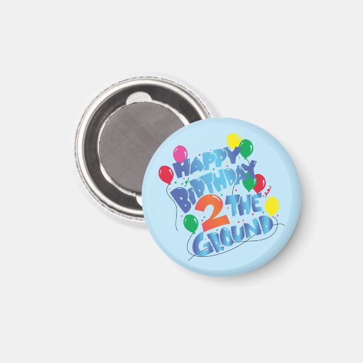 Happy Birthday Magnet (Vorderseite/Rückseite)