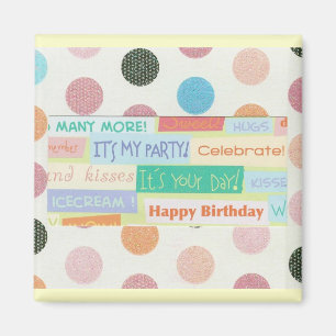 Happy Birthday Magnet