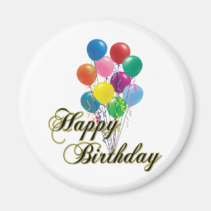 Happy Birthday Magnet - D4