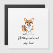 Happy Birthday Magnetkarte (Vorne/Hinten)