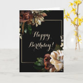 Happy Birthday Magnolia Card Karte (Gelbe Blume)