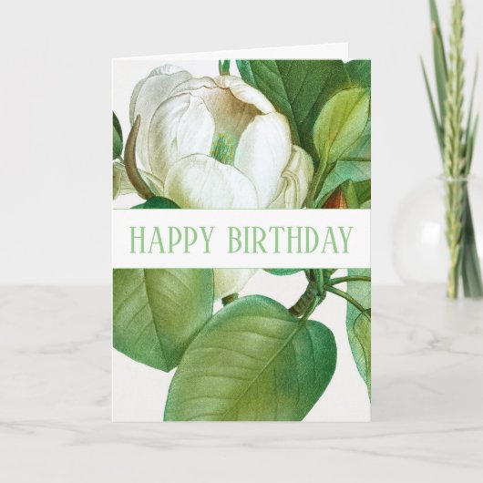 "HAPPY BIRTHDAY" MAGNOLIA GREETCARD KARTE (Vorderseite)