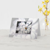 Happy Birthday Magnolia Karte (Gelbe Blume)