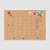 Happy Birthday Mai 2022 Tissue Paper Seidenpapier (Vorderseite)