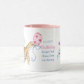 Happy Birthday Maine Coon Cat Mama - Personalisier Tasse (Zentrum)