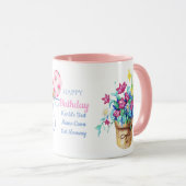 Happy Birthday Maine Coon Cat Mama - Personalisier Tasse (VorderseiteRechts)