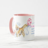 Happy Birthday Maine Coon Cat Mama - Personalisier Tasse (Vorderseite Links)