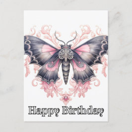 Happy Birthday Majestic Butterfly Illustration Feiertagspostkarte