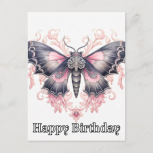 Happy Birthday Majestic Butterfly Illustration Feiertagspostkarte