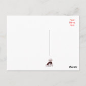 Happy Birthday Maltese Puppy Dop Card Postkarte (Rückseite)