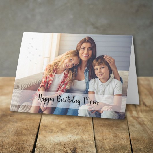 Happy Birthday Mama Custom Foto Karte