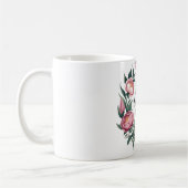 Happy Birthday Mama Floral Design Kaffeetasse (Links)